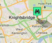 Click for map of Knightsbridge hotels